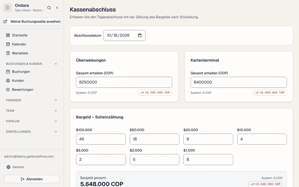 Kasse, Ausgaben und Lohnabrechnung