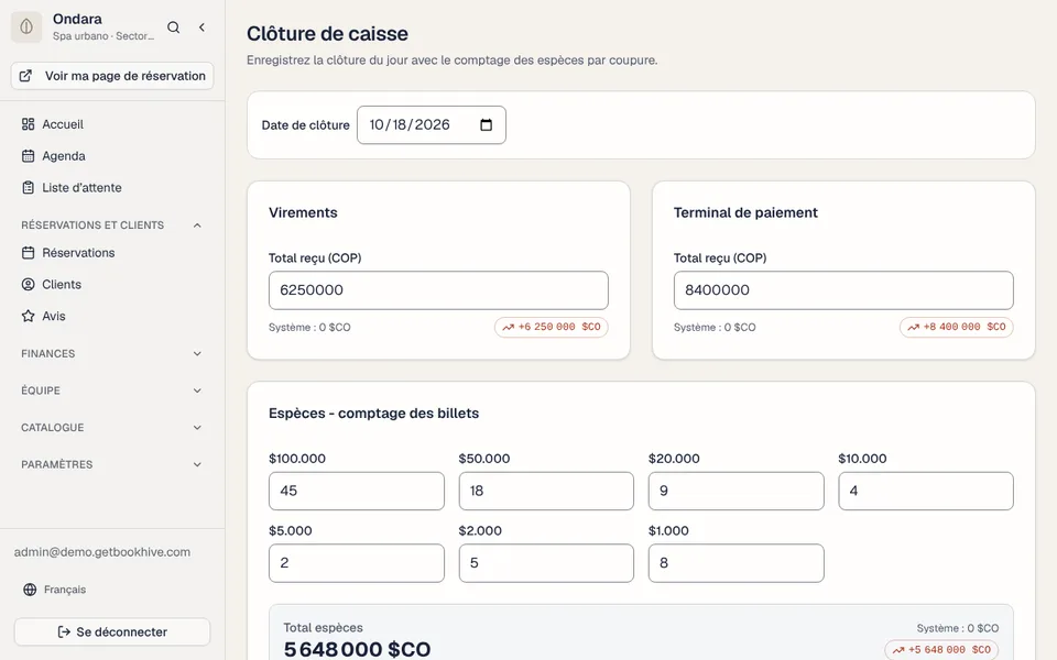 Caisse, dépenses et paie